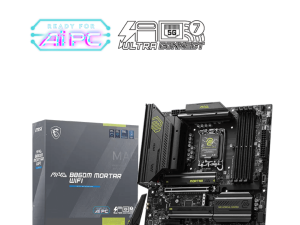 MSI MAG B860M Mortar WiFi Motherboard, mATX - Supports Intel Core Ultra Processors (Series 2), LGA 1851 - DDR5 Memory Boost 9200+ MT/s OC, 1 x PCIe 5.0 x16, 1 x M.2 Gen5, 5G LAN, Wi-Fi 7 - Zapcart Technology Qatar