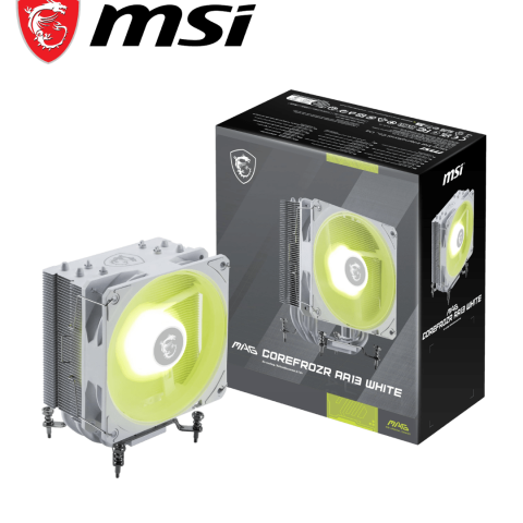 MSI MAG COREFROZR AA13 White - ARGB CPU Air Cooler - Zapcart Technology Qatar