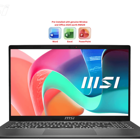 MSI Modern 15 F1MG-838 15.6" FHD Laptop Platinum Gray (Core 5 120U, 16GB, 512GB SSD, Intel, W11, H&S) - Zapcart Technology Qatar