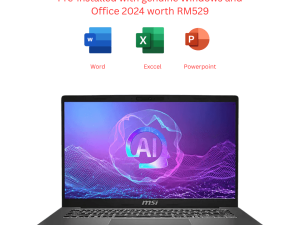 MSI Modern A14 AI+ F3HMG-025 Business and Productivity Laptop 14" FHD Platinum Gray (AI 5 330, 16GB D5, 512GB SSD, ATI, H&S, W11) - Zapcart Technology Qatar