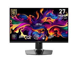 MSI MPG 271QR QD-OLED X50 2560x1440 (WQHD) 500Hz 26.5" Flat Gaming Monitor (AI Care Sensor) - Zapcart Technology Qatar