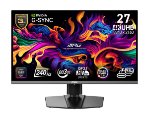 MSI MPG 272URX QD-OLED 27" Gaming Monitor (3840x2160 (UHD) QD-OLED, 240Hz refresh rate, 0.03ms(GtG)) - Zapcart Technology Qatar