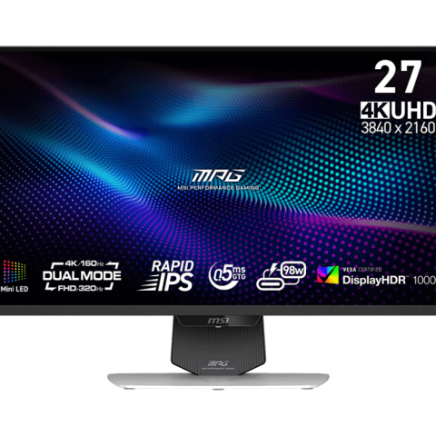 MSI MPG 274URDFW E16M Dual Mode UHD 160Hz & FHD 320Hz 27 inch Gaming Monitor - Zapcart Technology Qatar