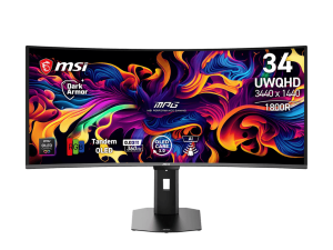 MSI MPG 341CQR QD-OLED X36 34" 3440 x 1440 (UWQHD) 360Hz Curve Gaming Monitor (AI Care Sensor/ 5th Gen OLED) - Zapcart Technology Qatar