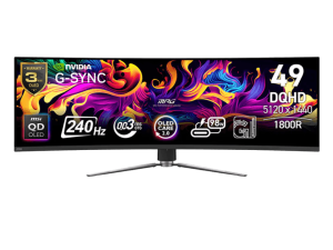 MSI MPG 491CQPX QD-OLED Gaming Monitor (48.9"/DQHD/Curved/QD-OLED/240Hz) - Zapcart Technology Qatar
