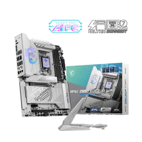 MSI MPG Z890 EDGE TI WIFI Silver White ATX Motherboard - Zapcart Technology Qatar