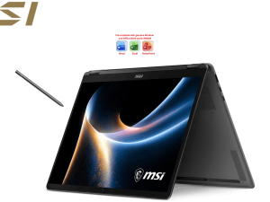 MSI PRESTIGE 14 FLIP AI+ D3MTG-224 14” FHD+ OLED Touch Platinum Gray (CU9-386H, 32GB D5, 1TB PCIe, Intel Arc, H&S, W11) - Zapcart Technology Qatar