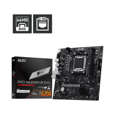 MSI PRO A620AM-B EVO Motherboard - Zapcart Technology Qatar