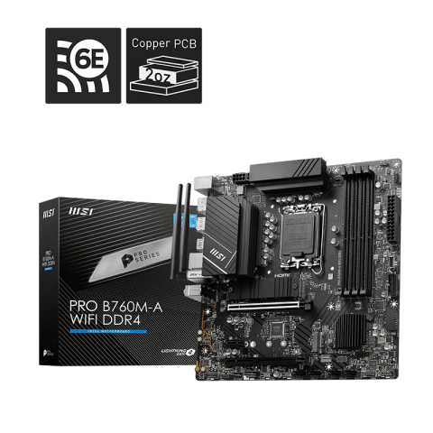 MSI PRO B760M-A WIFI DDR4 Motherboard - Zapcart Technology Qatar