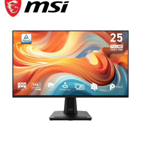 MSI PRO MP251 E14L 24.5" 1920 x 1080 (FHD) 144Hz Business Productivity Monitor - Zapcart Technology Qatar