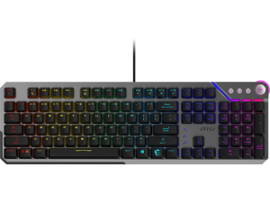 MSI STRIKE 600 KAILH Midnight PRO Silent Tactile SWITCHES Keyboard (Ergonomic Keycaps, Anti-Slip Base, Per-Key RGB Mystic Light, USB 2.0) - Zapcart Technology Qatar