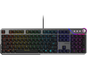 MSI STRIKE 600 KAILH Midnight PRO Silent Tactile SWITCHES Keyboard (Ergonomic Keycaps, Anti-Slip Base, Per-Key RGB Mystic Light, USB 2.0) - Zapcart Technology Qatar