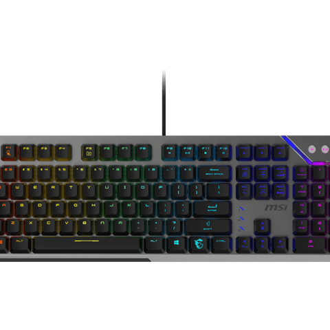 MSI STRIKE 600 KAILH Midnight PRO Silent Tactile SWITCHES Keyboard (Ergonomic Keycaps, Anti-Slip Base, Per-Key RGB Mystic Light, USB 2.0) - Zapcart Technology Qatar