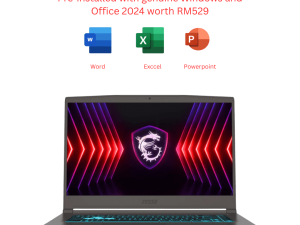 MSI THIN 15 B13UC-3439 15.6" FHD Gaming Laptop Cosmos Gray (i7-13620H, 16GB D4, 512GB SSD, NV RTX3050 4GB, H&S, W11) - Zapcart Technology Qatar