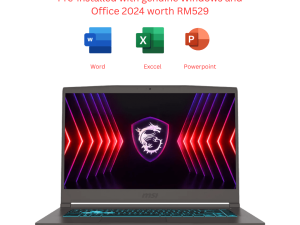 MSI Thin A15 B7VE-657 15.6" FHD 144Hz Cosmos Gray (R7-7735HS, 16GB D5, 512GB SSD, NV RTX4050 6GB, H&S, W11) - Zapcart Technology Qatar
