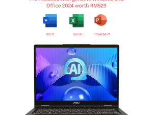 MSI Venture 14 AI A1MG-027 14" 2.8K OLED 120Hz Laptop Solid Gray (CU5 125H/16GB D5/512GB SSD/H&S 2024/W11) - Zapcart Technology Qatar