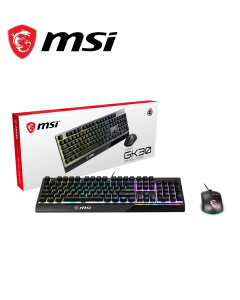 MSI Vigor GK30 Combo, 6-Zone RGB GK30 Gaming Keyboard & GM11 Gaming Mouse, Water Repellent & Splash-Proof, 5000 DPI - Zapcart Technology Qatar