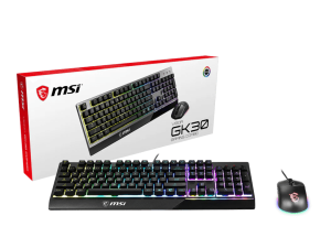 MSI Vigor GK30 Combo, 6-Zone RGB GK30 Gaming Keyboard & GM11 Gaming Mouse, Water Repellent & Splash-Proof, 5000 DPI - Zapcart Technology Qatar