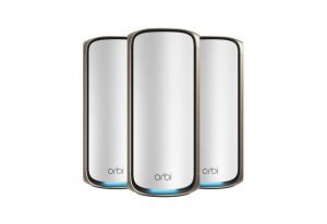 NETGEAR Netgear BE27000 Mesh WiFi System (RBE973S) Orbi Series Quad-Band WiFi 7 Mesh System 3 Pack | White Edition - Zapcart Technology Qatar