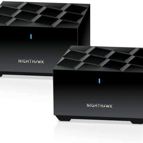 NETGEAR Nighthawk Whole Home Mesh WiFi 6 System (MK62) - AX1800 router with 1 satellite extender, coverage up to 3,000 sq. ft. and 25+ devices - Zapcart Technology Qatar