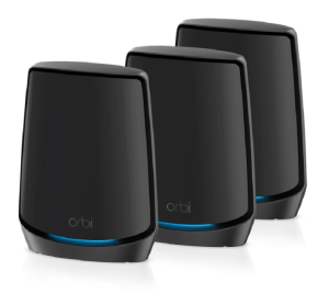 NETGEAR ORBI RBK863SB 6GBPS TRIBAND 3PC WIFI6 MESH SYSTEM (10GB PORT/1-YR ARMOR) - Zapcart Technology Qatar