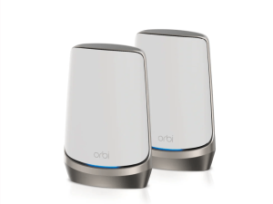 NETGEAR RBKE962 Orbi Quad-Band AXE11000 Wifi 6E Ultra Performance Mesh System - Wifi 6E Router & 1 Satellite with 10 Gig | 2x 2.5 Gig | 6x 1 Gig | Coverage up to 6000 sqft | White Edition - Zapcart Technology Qatar