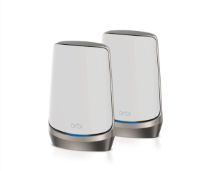 NETGEAR RBKE962 Orbi Quad-Band AXE11000 Wifi 6E Ultra Performance Mesh System - Wifi 6E Router & 1 Satellite with 10 Gig | 2x 2.5 Gig | 6x 1 Gig | Coverage up to 6000 sqft | White Edition - Zapcart Technology Qatar