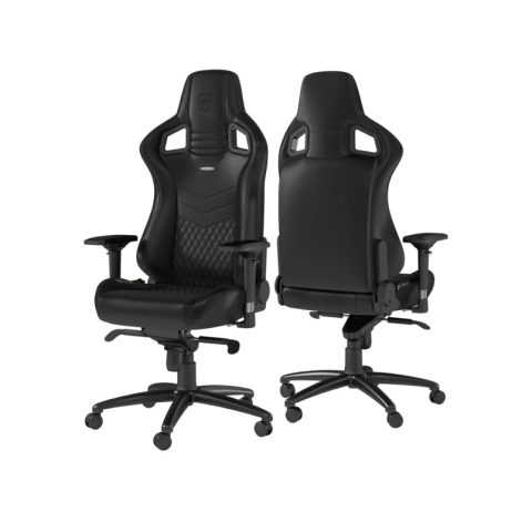 Noblechairs EPIC Gaming Chair - Genuine Leather BLACK - Zapcart Technology Qatar