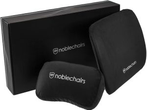 noblechairs Memory Foam Pillow Set - Black - Zapcart Technology Qatar