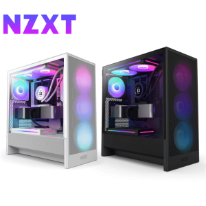 NZXT H5 Flow RGB (2024) Compact Mid-Tower ATX Case with RGB Fans - Zapcart Technology Qatar