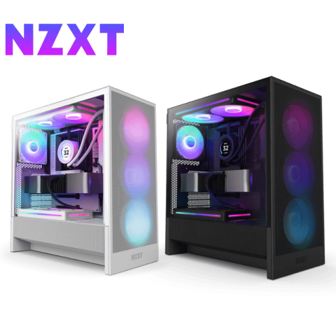 NZXT H5 Flow RGB (2024) Compact Mid-Tower ATX Case with RGB Fans - Zapcart Technology Qatar
