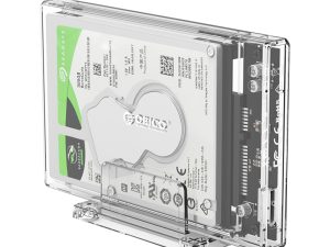 ORICO 2.5 inch Transparent USB3.0 Hard Drive Enclosure with Stand - Zapcart Technology Qatar