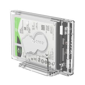 ORICO 2.5 inch Transparent USB3.0 Hard Drive Enclosure with Stand - Zapcart Technology Qatar