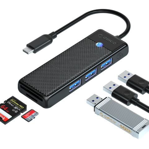 ORICO 3 Port USB Hub with SD& TD Card Reader - Zapcart Technology Qatar