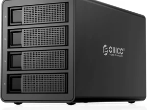 ORICO 4-Bay External Hard Drive Enclosure with RAID (Support 64TB, 2.5/3.5 inch HDD SSD Enclosure Built-in 150W Power/Dual Chip for Enterprise Data Storage Backup) - Zapcart Technology Qatar