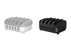 ORICO 40W 5 Port USB Smart Charging Station with Phone & Tablet Stand - Zapcart Technology Qatar