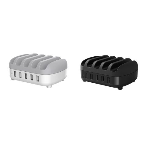 ORICO 40W 5 Port USB Smart Charging Station with Phone & Tablet Stand - Zapcart Technology Qatar