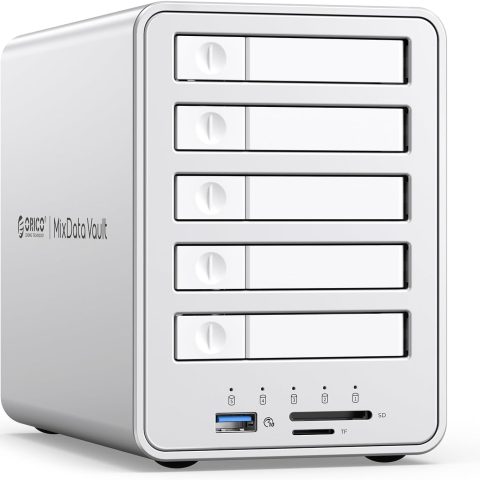 ORICO 5‐bay 2.5" Type C HDD/SSD enclosure with RAID - Zapcart Technology Qatar
