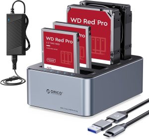 ORICO 6646C3-C 4-Bay USB 3.2 Gen 1 Aluminum Hard Drive Docking Station - Zapcart Technology Qatar