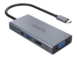 ORICO Aluminium 5 in 1 Multifuction Docking Station - Zapcart Technology Qatar