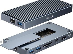 ORICO Aluminium 9 in 1 Type C Docking Station with NVME Enclosure - Zapcart Technology Qatar