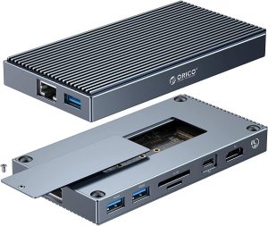 ORICO Aluminium 9 in 1 Type C Docking Station with NVME Enclosure - Zapcart Technology Qatar