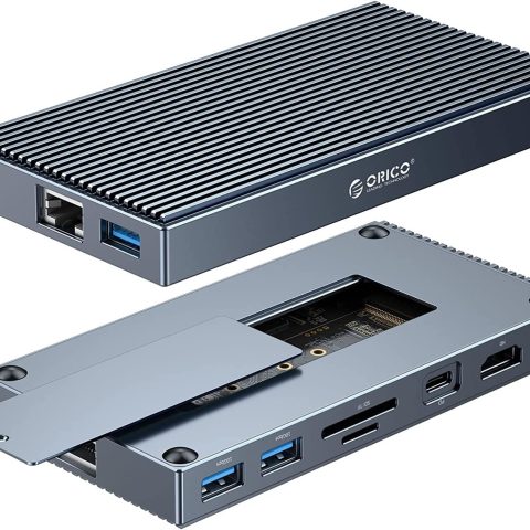 ORICO Aluminium 9 in 1 Type C Docking Station with NVME Enclosure - Zapcart Technology Qatar