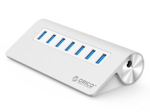 ORICO Aluminum Alloy 7 Port USB3.0 HUB with 30W Power Adapter - Zapcart Technology Qatar