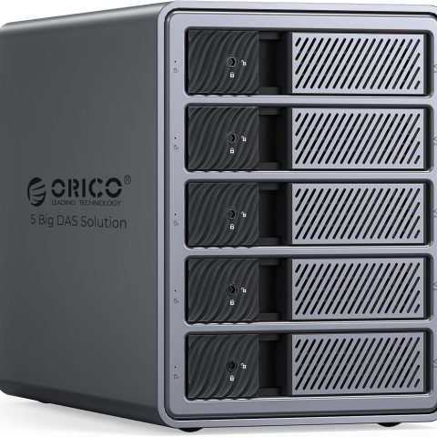 ORICO RAID 5 Bay HDD Enclosures USB 3.0 Push-Pull Mounting for 3.5-inch HDD, Max 110TB, External Direct Attached Storage 8 RAID Modes Supported 9858RU3 - Zapcart Technology Qatar
