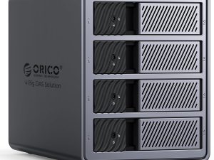 ORICO RAID 9848RU3 Aluminum Hard Drive Enclosure for 4 Hard Drives, USB 3.0 to SATA - External Docking Station for 3.5" HDD up to 22TB, Supports RAID 0/1/5/10 - Zapcart Technology Qatar