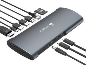 ORICO Thunderbolt 3 Aluminum Alloy 8 in 1 Docking Station - Zapcart Technology Qatar