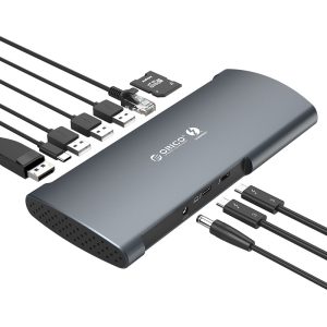 ORICO Thunderbolt 3 Aluminum Alloy 8 in 1 Docking Station - Zapcart Technology Qatar