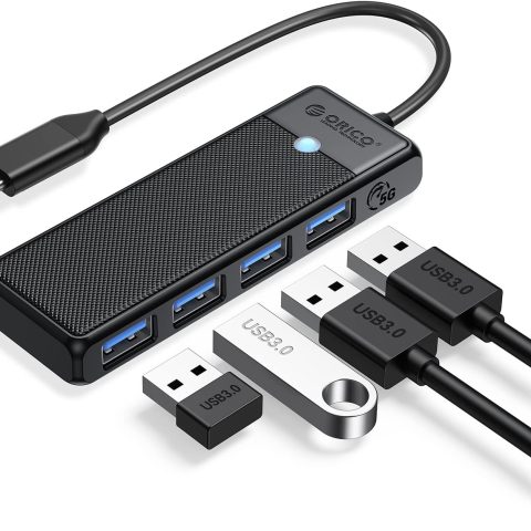 ORICO USB C Hub 4 Ports, USB C to USB Multiport Adapter with 4 USB 3.0 Ports - Zapcart Technology Qatar
