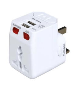PC DOCTOR-5V/1A 2 USB PORT UNIVERSAL CHARGER WITH FUSE - Zapcart Technology Qatar